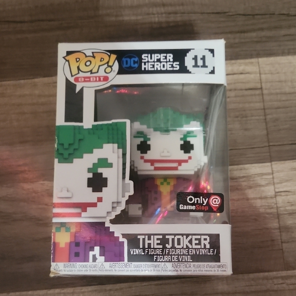 Funko Pop! 8-Bit The Joker Figure - Green, Purple, Red
